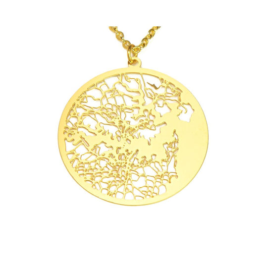 Sydney Gold - City Map Necklace