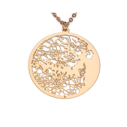 Sydney Rose Gold - City Map Necklace