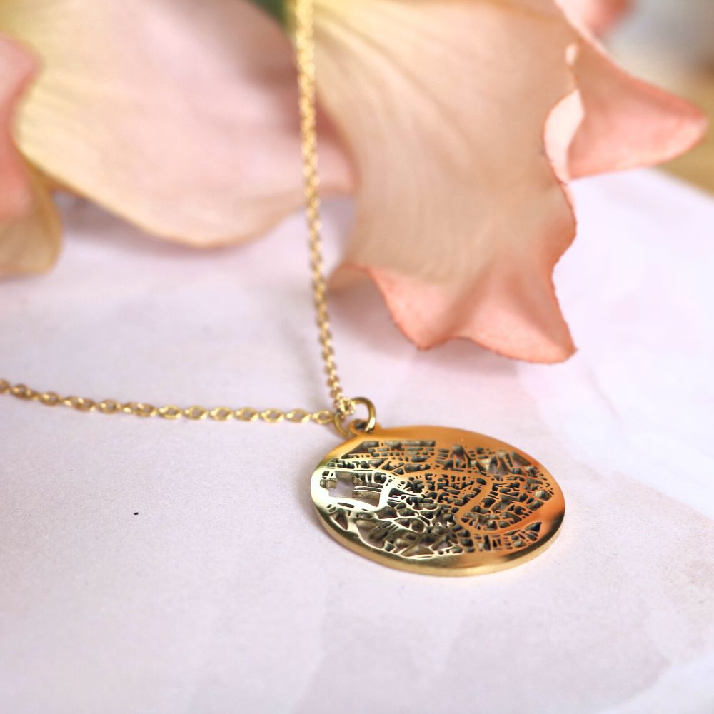 Venice Gold - City Map Necklace
