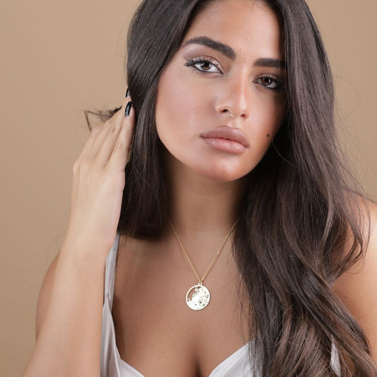 Dubai Gold - City Map Necklace