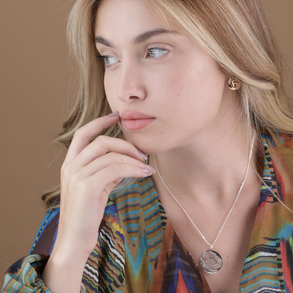 Venice Silver - City Map Necklace