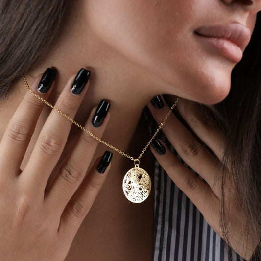 Rome Gold - City Map Necklace