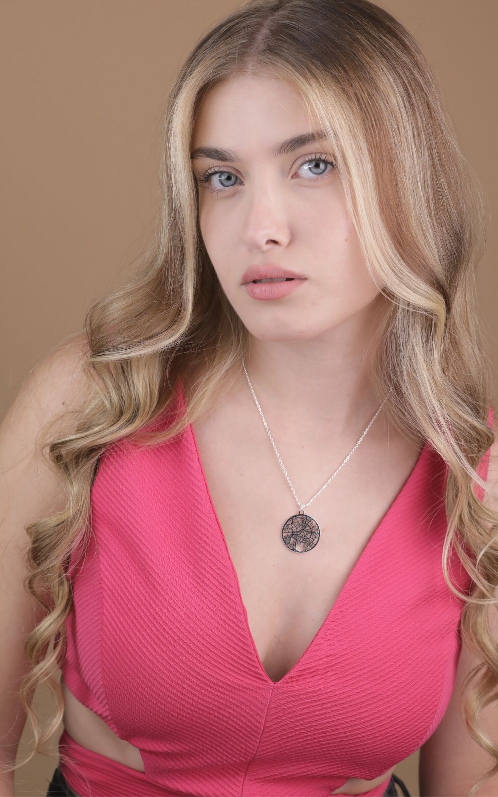 Berlin Silver - City Map Necklace