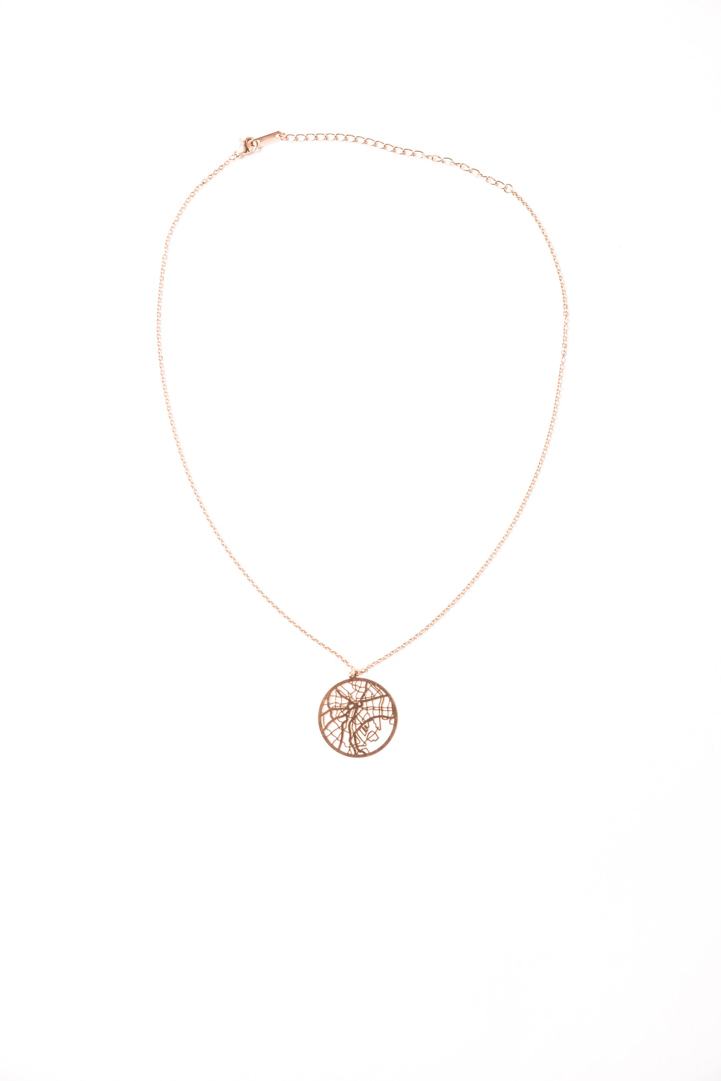 Tokyo Rose Gold - City Map Necklace