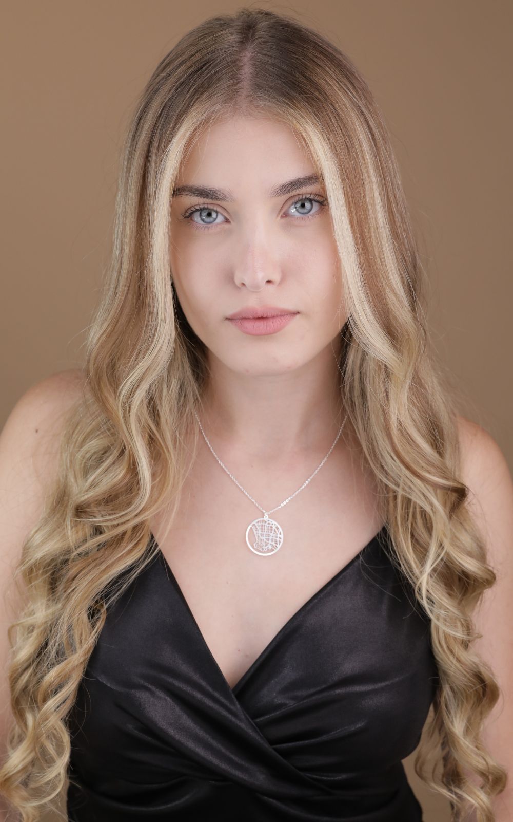 Los Angeles Silver - City Map Necklace