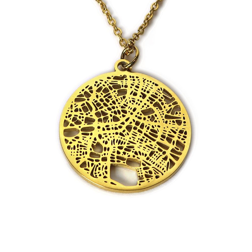 Berlin Gold - City Map Necklace