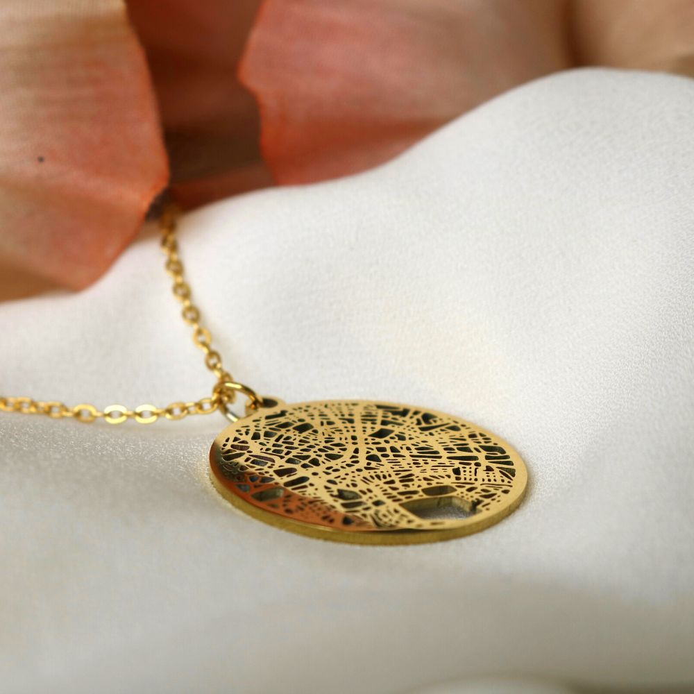 Berlin Gold - City Map Necklace