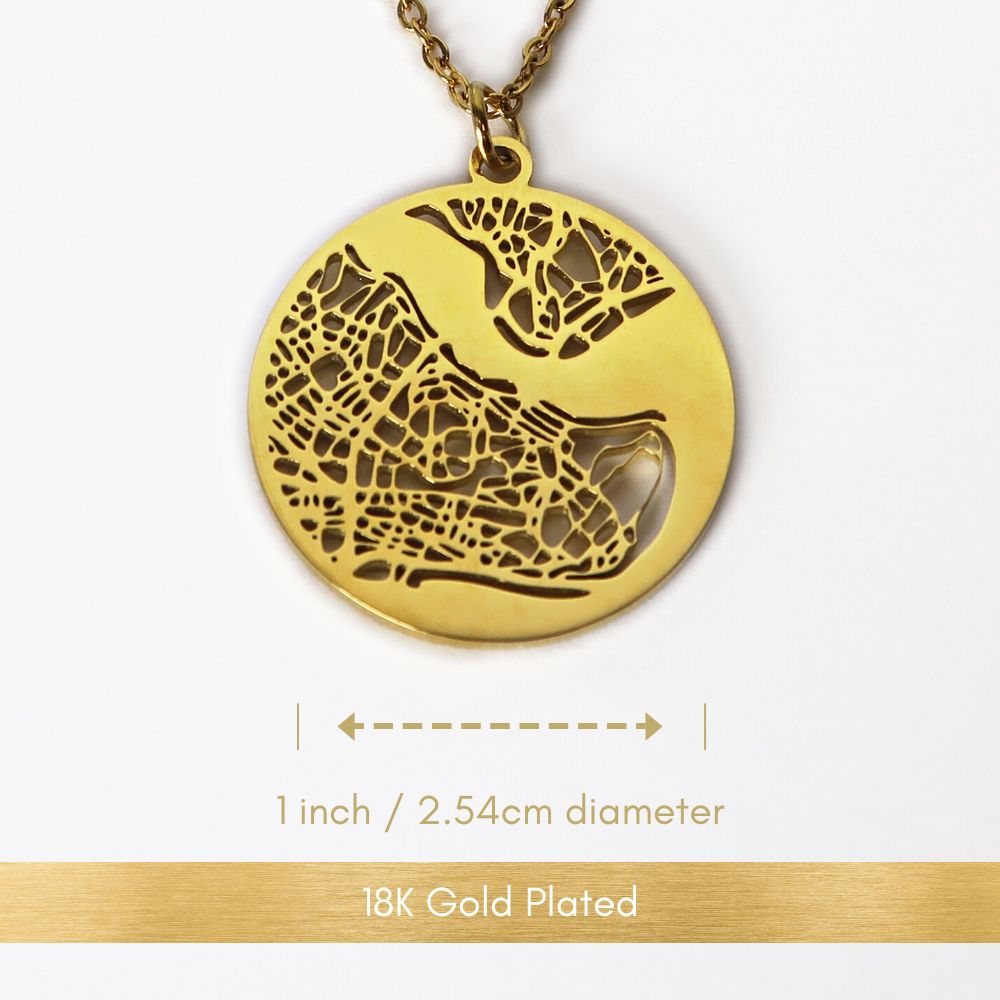 City gold sale pendant